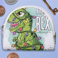 Dinosaur T-rex Dino Tyrannasaurus Horseshoe Style Canvas Pouch by Sarkoni