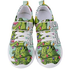 Dinosaur T-rex Dino Tyrannasaurus Women s Velcro Strap Shoes by Sarkoni