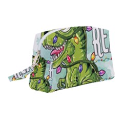 Dinosaur T-rex Dino Tyrannasaurus Wristlet Pouch Bag (medium) by Sarkoni