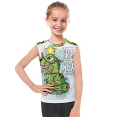 Dinosaur T-rex Dino Tyrannasaurus Kids  Mesh Tank Top by Sarkoni