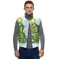 Dinosaur T-rex Dino Tyrannasaurus Men s Button Up Puffer Vest	