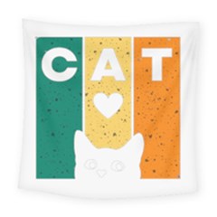 Cat Kitten Pet Animal Feline Cat Square Tapestry (large)