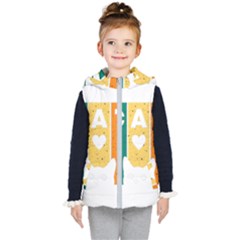 Cat Kitten Pet Animal Feline Cat Kids  Hooded Puffer Vest by Sarkoni