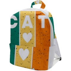 Cat Kitten Pet Animal Feline Cat Zip Up Backpack by Sarkoni