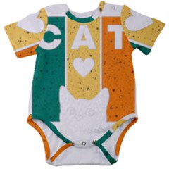 Cat Kitten Pet Animal Feline Cat Baby Short Sleeve Bodysuit