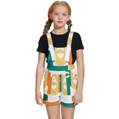 Cat Kitten Pet Animal Feline Cat Kids  Short Overalls by Sarkoni