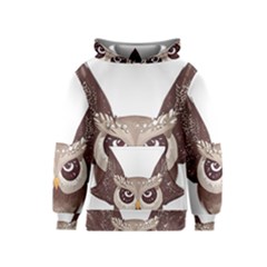 Owl Bird Feathers Kids  Pullover Hoodie