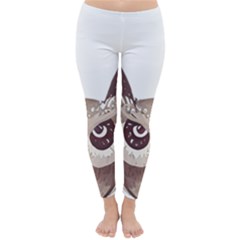 Owl Bird Feathers Classic Winter Leggings