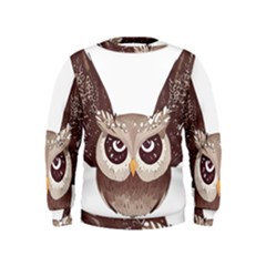 Owl Bird Feathers Kids  Sweatshirt