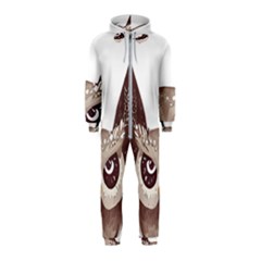 Owl Bird Feathers Hooded Jumpsuit (kids)