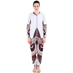 Owl Bird Feathers Onepiece Jumpsuit (ladies)