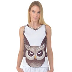 Owl Bird Feathers Women s Basketball Tank Top by Sarkoni