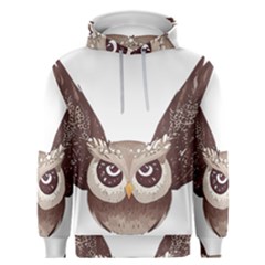 Owl Bird Feathers Men s Overhead Hoodie