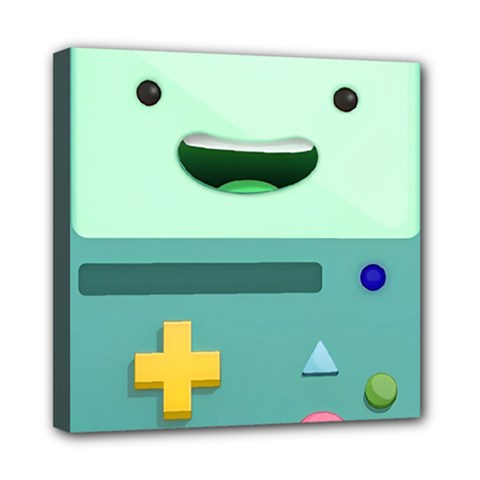 Bmo Adventure Time Mini Canvas 8  X 8  (stretched) by Bedest