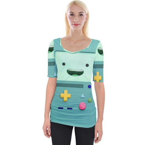 Bmo Adventure Time Wide Neckline T-shirt by Bedest