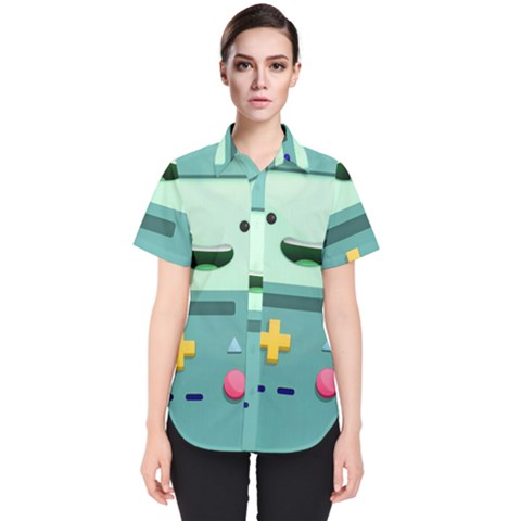 Bmo Adventure Time Women s Short Sleeve Shirt by Bedest