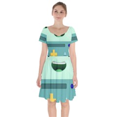 Bmo Adventure Time Short Sleeve Bardot Dress