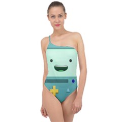 Bmo Adventure Time Classic One Shoulder Swimsuit