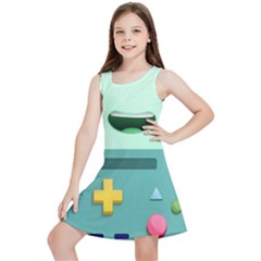 Bmo Adventure Time Kids  Lightweight Sleeveless Dress by Bedest