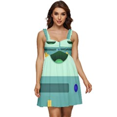 Bmo Adventure Time Ruffle Strap Babydoll Chiffon Dress by Bedest