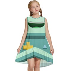 Bmo Adventure Time Kids  Frill Swing Dress by Bedest