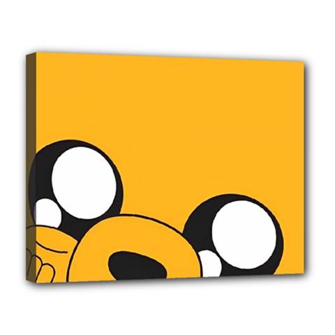 Adventure Time Cartoon Face Funny Happy Toon Canvas 14  X 11  (stretched) by Bedest