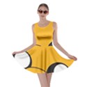 Adventure Time Cartoon Face Funny Happy Toon Skater Dress View1