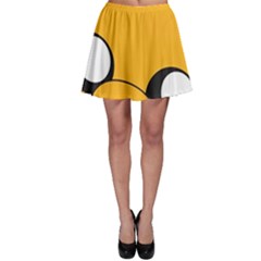 Adventure Time Cartoon Face Funny Happy Toon Skater Skirt by Bedest