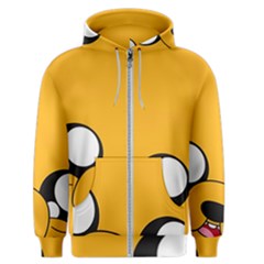 Adventure Time Cartoon Face Funny Happy Toon Men s Zipper Hoodie by Bedest