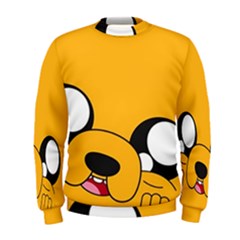 Adventure Time Cartoon Face Funny Happy Toon Men s Sweatshirt by Bedest