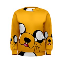 Adventure Time Cartoon Face Funny Happy Toon Women s Sweatshirt by Bedest