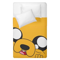 Adventure Time Cartoon Face Funny Happy Toon Duvet Cover Double Side (single Size) by Bedest