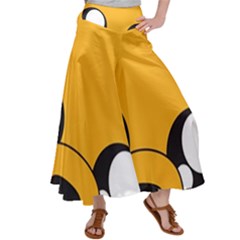 Adventure Time Cartoon Face Funny Happy Toon Women s Satin Palazzo Pants by Bedest