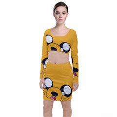 Adventure Time Cartoon Face Funny Happy Toon Top And Skirt Sets by Bedest