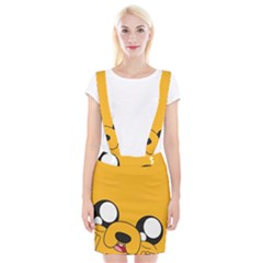 Adventure Time Cartoon Face Funny Happy Toon Braces Suspender Skirt by Bedest