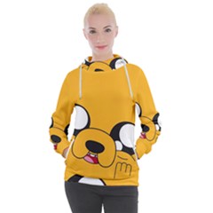 Adventure Time Cartoon Face Funny Happy Toon Women s Hooded Pullover by Bedest