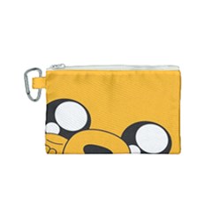 Adventure Time Cartoon Face Funny Happy Toon Canvas Cosmetic Bag (small) by Bedest