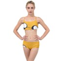 Adventure Time Cartoon Face Funny Happy Toon Layered Top Bikini Set View1