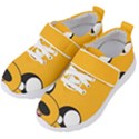 Adventure Time Cartoon Face Funny Happy Toon Kids  Velcro Strap Shoes View2