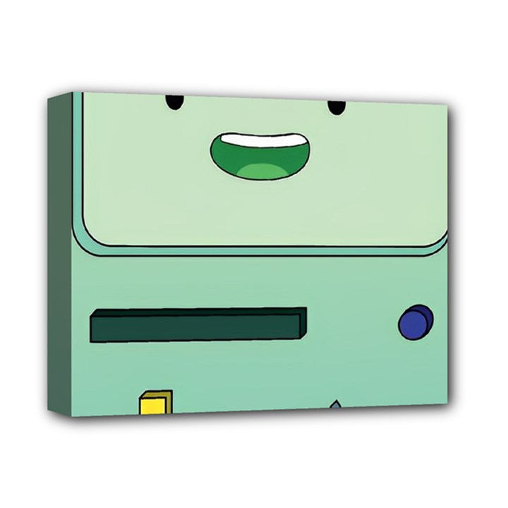 Adventure Time Bmo Beemo Green Deluxe Canvas 14  x 11  (Stretched)