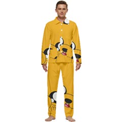 Adventure Time Cartoon Face Funny Happy Toon Men s Long Sleeve Velvet Pocket Pajamas Set by Bedest