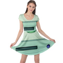 Adventure Time Bmo Beemo Green Cap Sleeve Dress by Bedest