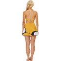 Adventure Time Cartoon Face Funny Happy Toon Vintage Style Bikini Top and Skirt Set  View4