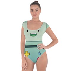 Adventure Time Bmo Beemo Green Short Sleeve Leotard  by Bedest