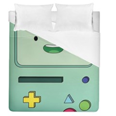 Adventure Time Bmo Beemo Green Duvet Cover (queen Size) by Bedest