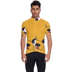 Adventure Time Cartoon Face Funny Happy Toon Men s Short Sleeve Cycling Jersey by Bedest