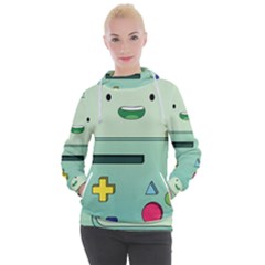 Adventure Time Bmo Beemo Green Women s Hooded Pullover by Bedest