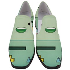 Adventure Time Bmo Beemo Green Women Slip On Heel Loafers by Bedest