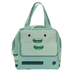 Adventure Time Bmo Beemo Green Boxy Hand Bag by Bedest