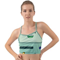 Adventure Time Bmo Beemo Green Mini Tank Bikini Top by Bedest